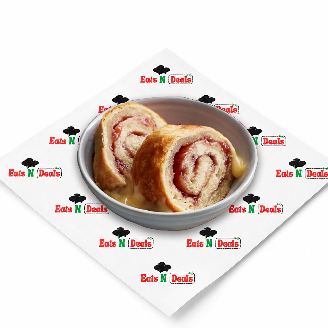 Jam Roly Poly Slice & Custard