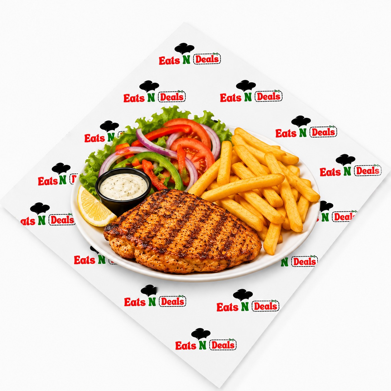 Grilled Chicken Steak & Fries