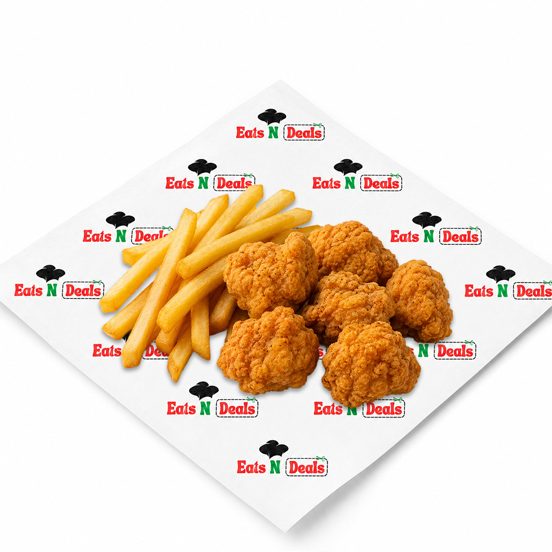 Popcorn Chicken & Cheesy Chips